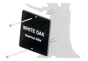 Plant Identification Labels - Style 1 (Mounting with Growth Expansion and Spring)